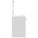vidaXL fehér fésülködőasztal LED-lámpákkal 90x42x132,5 cm