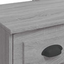 vidaXL szürke sonoma fésülködőasztal LED-lámpákkal 90x42x132,5 cm