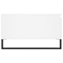 vidaXL fehér szerelt fa dohányzóasztal 90 x 60 x 35 cm