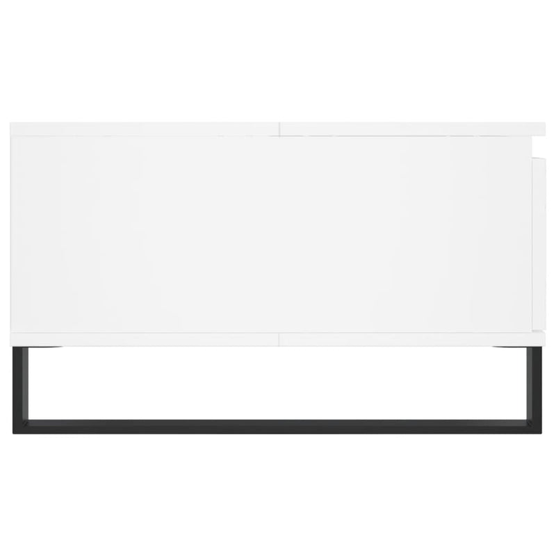 vidaXL fehér szerelt fa dohányzóasztal 90 x 60 x 35 cm