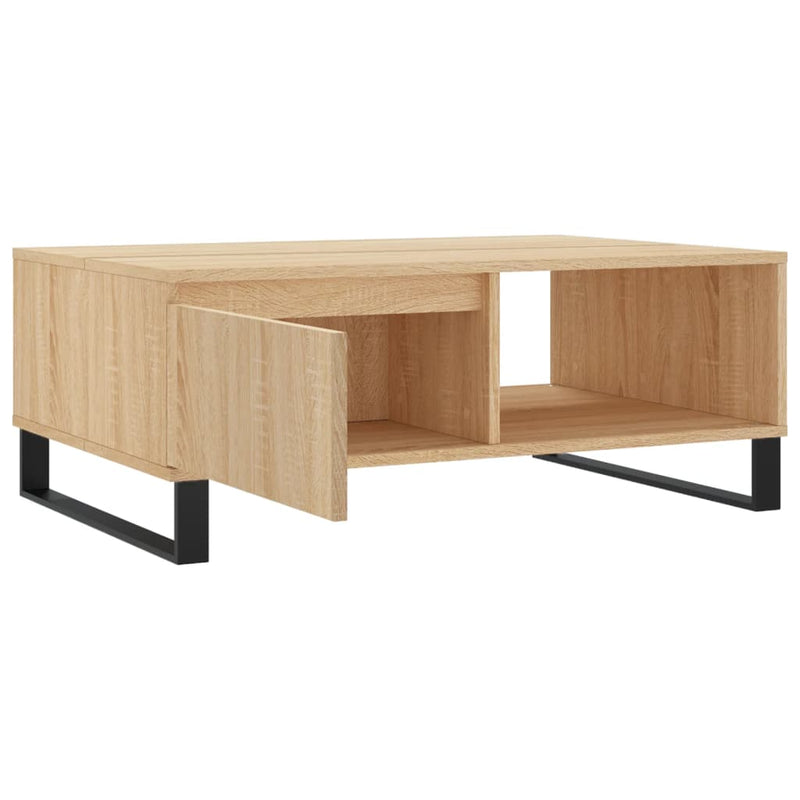 vidaXL sonoma tölgy színű szerelt fa dohányzóasztal 90 x 60 x 35 cm