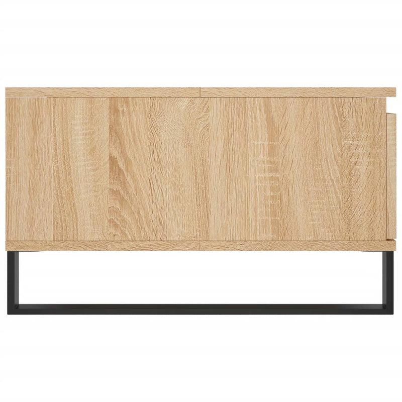 vidaXL sonoma tölgy színű szerelt fa dohányzóasztal 90 x 60 x 35 cm