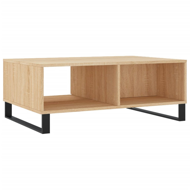 vidaXL sonoma tölgy színű szerelt fa dohányzóasztal 90 x 60 x 35 cm