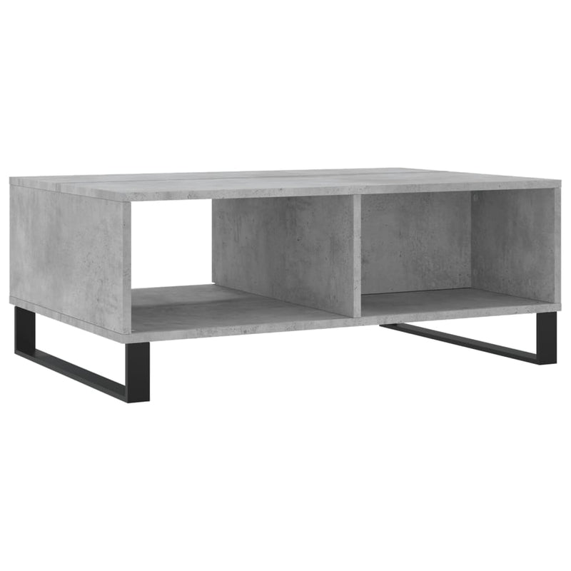 vidaXL betonszürke szerelt fa dohányzóasztal 90 x 60 x 35 cm