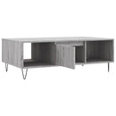 vidaXL szürke sonoma szerelt fa dohányzóasztal 104 x 60 x 35 cm