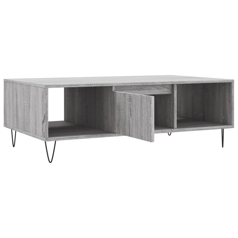 vidaXL szürke sonoma szerelt fa dohányzóasztal 104 x 60 x 35 cm