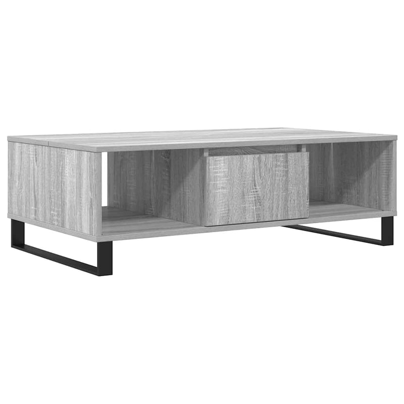 vidaXL szürke sonoma szerelt fa dohányzóasztal 104 x 60 x 35 cm