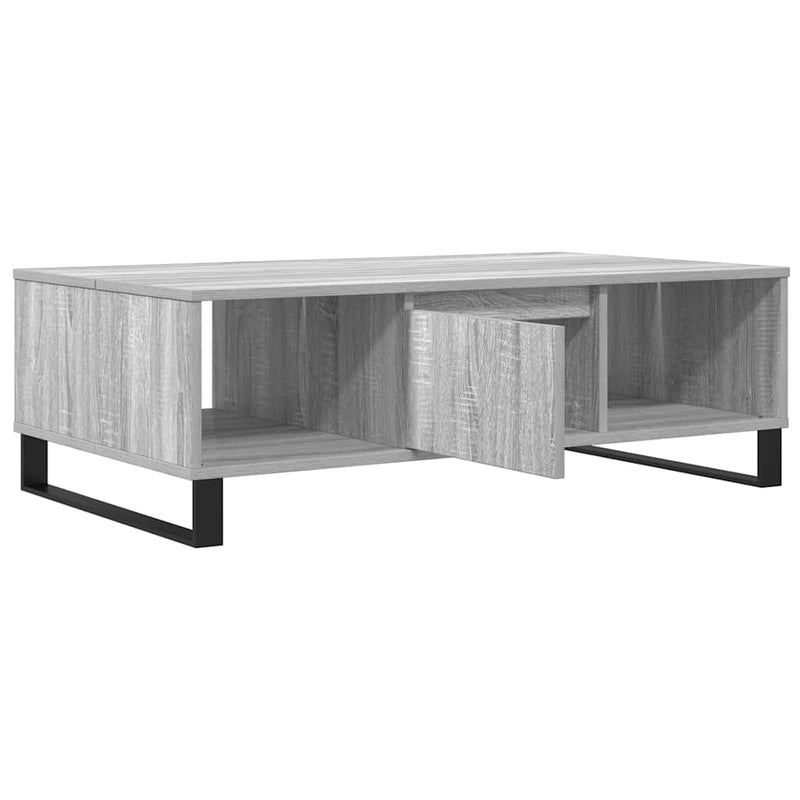 vidaXL szürke sonoma szerelt fa dohányzóasztal 104 x 60 x 35 cm