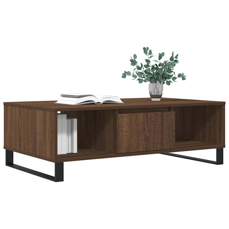 vidaXL barna tölgyszínű szerelt fa dohányzóasztal 104 x 60 x 35 cm