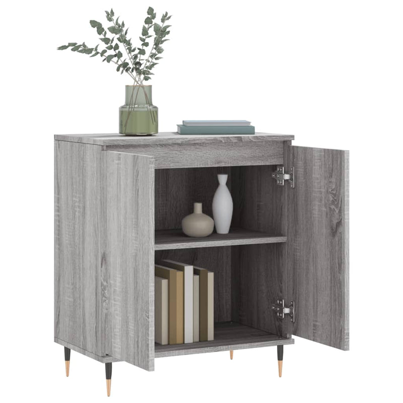 vidaXL szürke sonoma színű szerelt fa tálalószekrény 60 x 35 x 70 cm