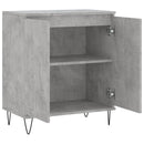 vidaXL betonszürke szerelt fa tálalószekrény 60 x 35 x 70 cm