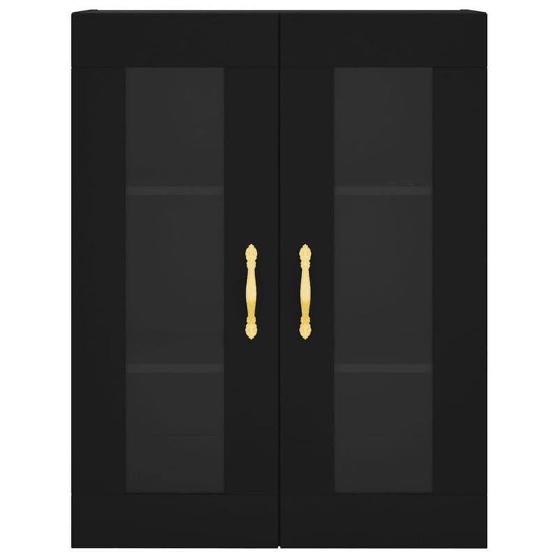 vidaXL fekete fali szekrény 69,5 x 34 x 90 cm