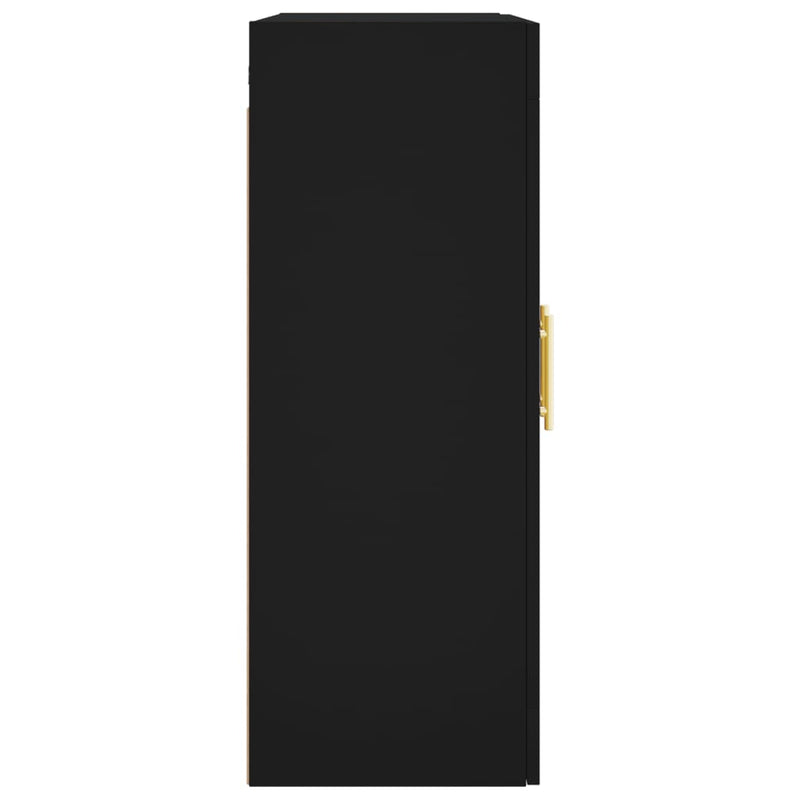 vidaXL fekete fali szekrény 69,5 x 34 x 90 cm