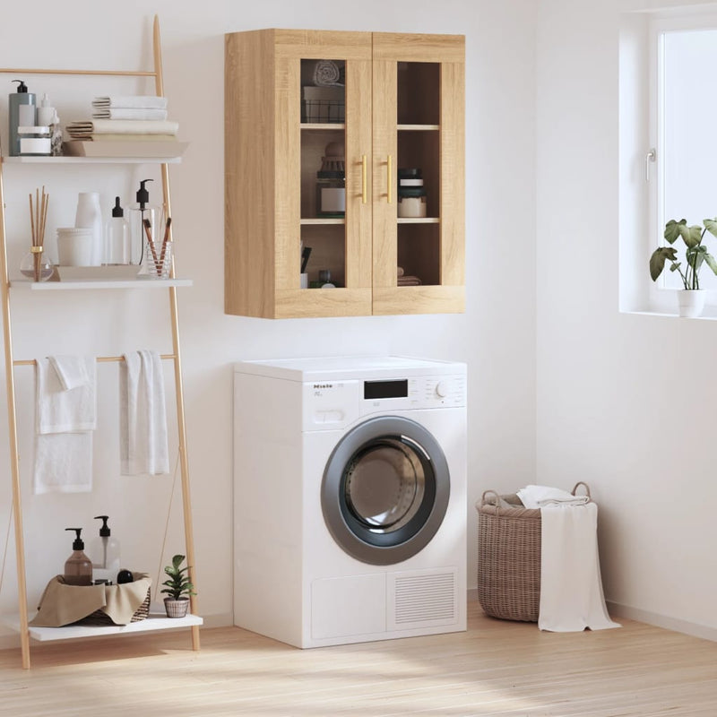 vidaXL sonoma színű fali szekrény 69,5x34x90 cm