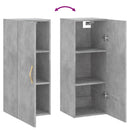 vidaXL betonszürke fali szekrény 34,5 x 34 x 90 cm