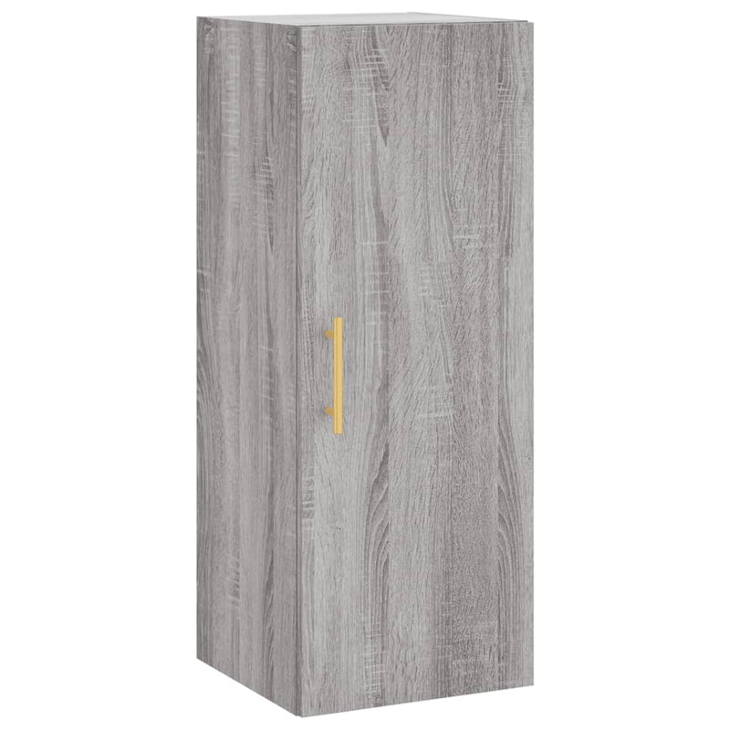 vidaXL szürke sonoma színű fali szekrény 34,5 x 34 x 90 cm