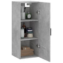 vidaXL betonszürke fali szekrény 34,5 x 34 x 90 cm