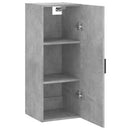vidaXL betonszürke fali szekrény 34,5 x 34 x 90 cm