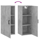 vidaXL betonszürke fali szekrény 34,5 x 34 x 90 cm