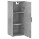 vidaXL betonszürke fali szekrény 34,5 x 34 x 90 cm