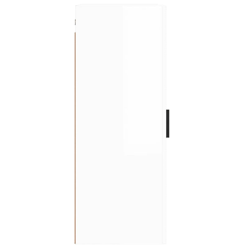 vidaXL magasfényű fehér fali szekrény 34,5 x 34 x 90 cm