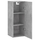 vidaXL betonszürke fali szekrény 34,5 x 34 x 90 cm