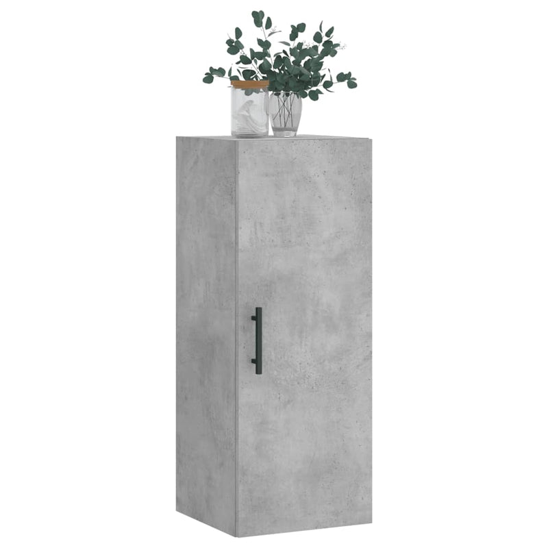vidaXL betonszürke fali szekrény 34,5 x 34 x 90 cm