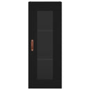 vidaXL fekete fali szekrény 34,5x34x90 cm