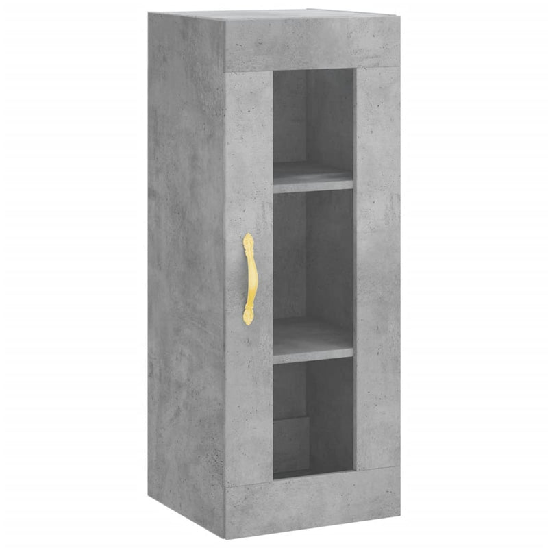 vidaXL betonszürke fali szekrény 34,5 x 34 x 90 cm