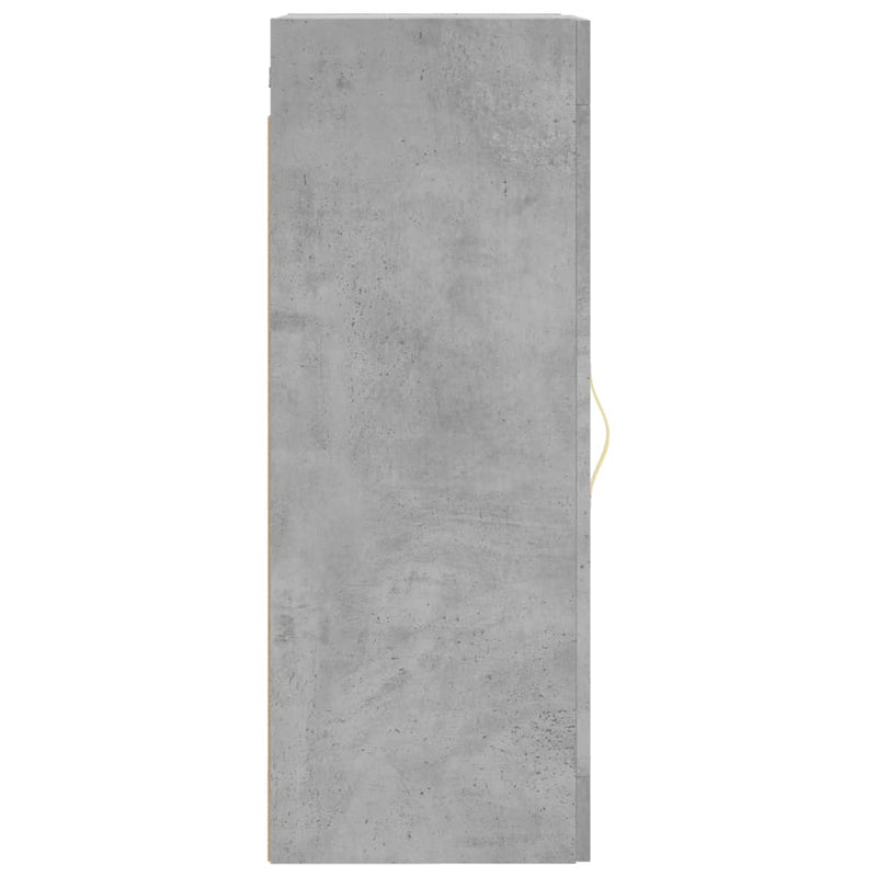 vidaXL betonszürke fali szekrény 34,5 x 34 x 90 cm
