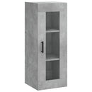vidaXL betonszürke fali szekrény 34,5 x 34 x 90 cm