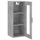 vidaXL betonszürke fali szekrény 34,5 x 34 x 90 cm