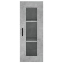 vidaXL betonszürke fali szekrény 34,5 x 34 x 90 cm