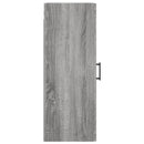 vidaXL szürke sonoma színű fali szekrény 34,5 x 34 x 90 cm