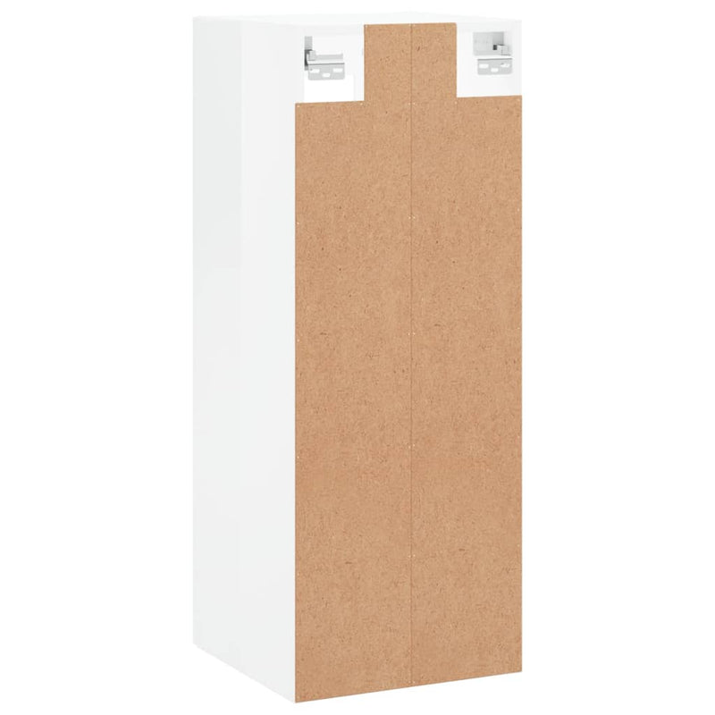 vidaXL magasfényű fehér fali szekrény 34,5 x 34 x 90 cm