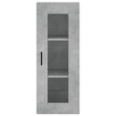 vidaXL betonszürke fali szekrény 34,5 x 34 x 90 cm
