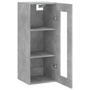 vidaXL betonszürke fali szekrény 34,5 x 34 x 90 cm