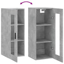 vidaXL betonszürke fali szekrény 34,5 x 34 x 90 cm