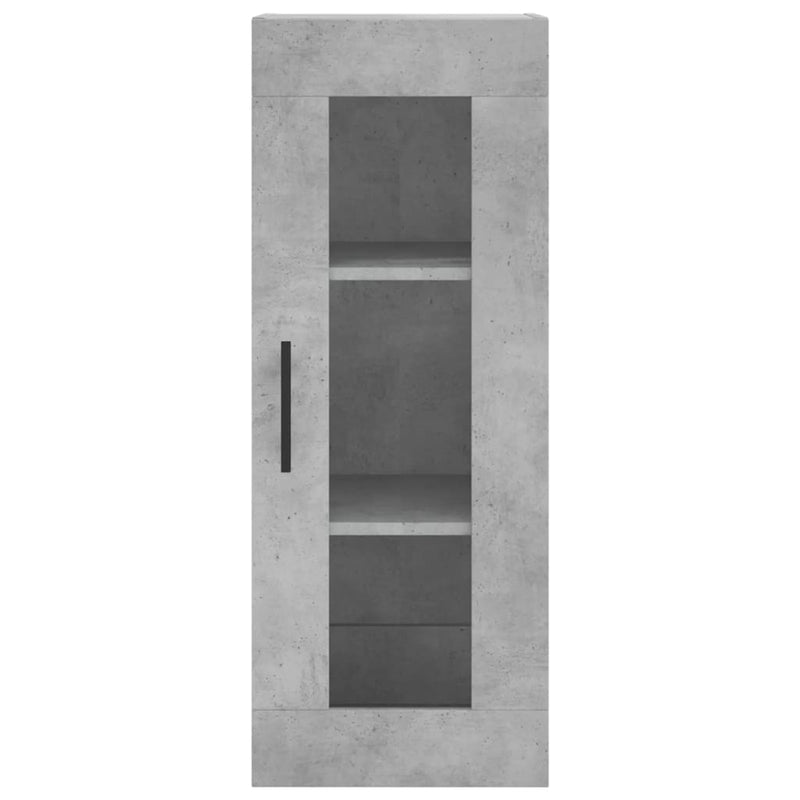 vidaXL betonszürke fali szekrény 34,5 x 34 x 90 cm