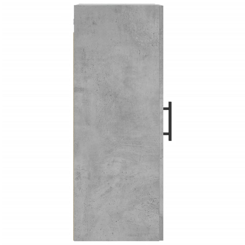 vidaXL betonszürke fali szekrény 34,5 x 34 x 90 cm