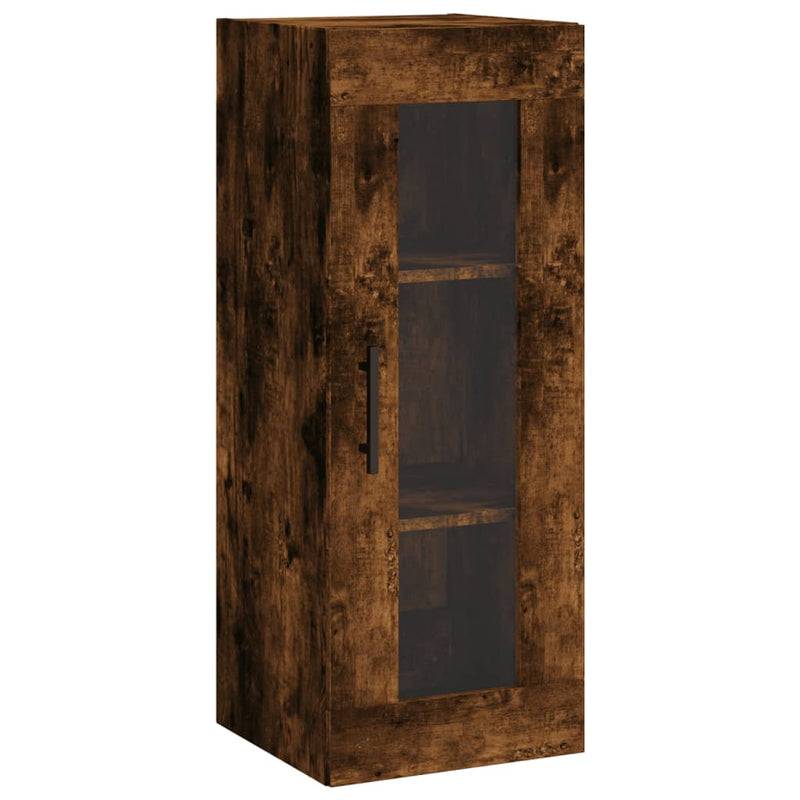 vidaXL füstös tölgy színű fali szekrény 34,5x34x90 cm