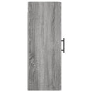 vidaXL szürke sonoma színű fali szekrény 34,5 x 34 x 90 cm