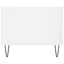 vidaXL magasfényű fehér szerelt fa dohányzóasztal 90 x 50 x 40 cm