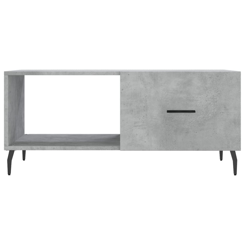 vidaXL betonszürke szerelt fa dohányzóasztal 90 x 50 x 40 cm