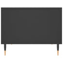 vidaXL fekete szerelt fa dohányzóasztal 60x50x40 cm