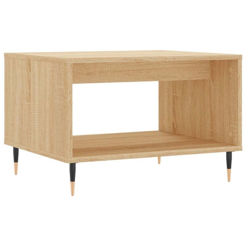 vidaXL sonoma tölgy színű szerelt fa dohányzóasztal 60x50x40 cm