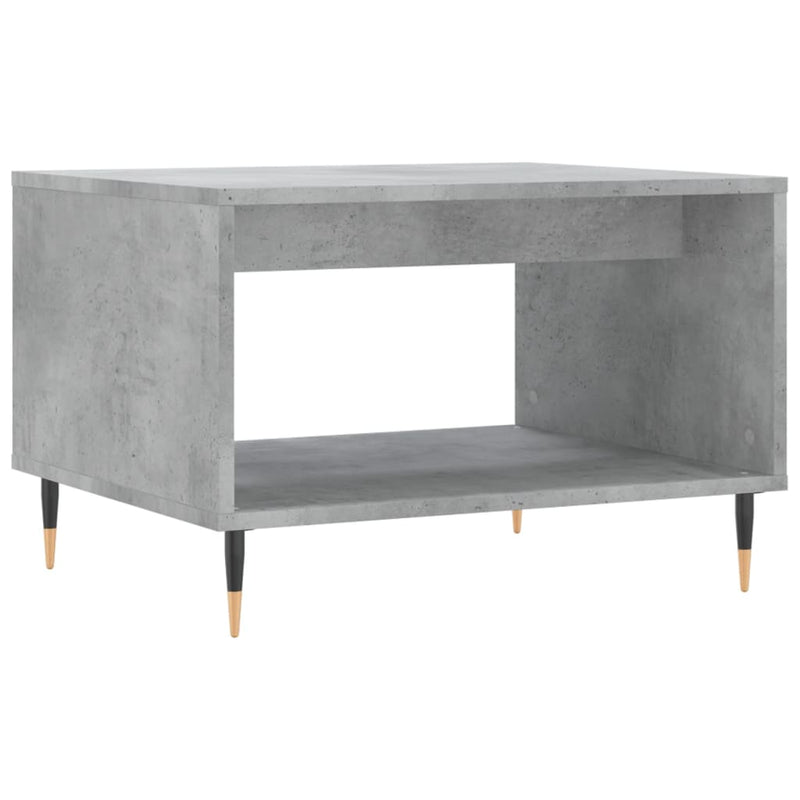 vidaXL betonszürke szerelt fa dohányzóasztal 60 x 50 x 40 cm