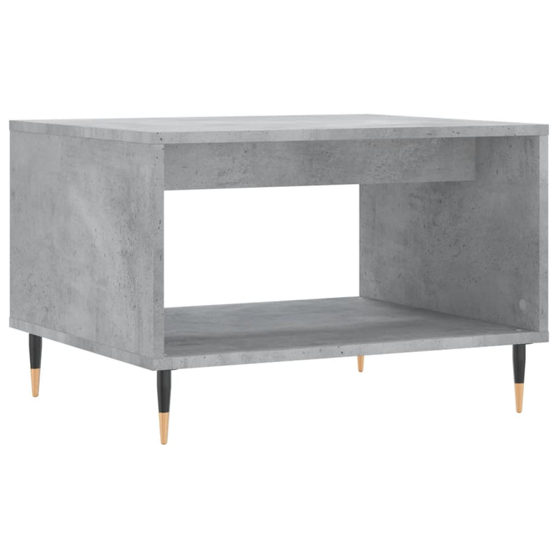 vidaXL betonszürke szerelt fa dohányzóasztal 60 x 50 x 40 cm
