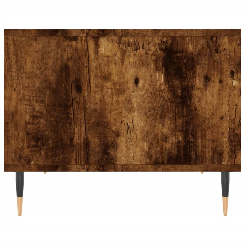 vidaXL füstös tölgy színű szerelt fa dohányzóasztal 60x50x40 cm