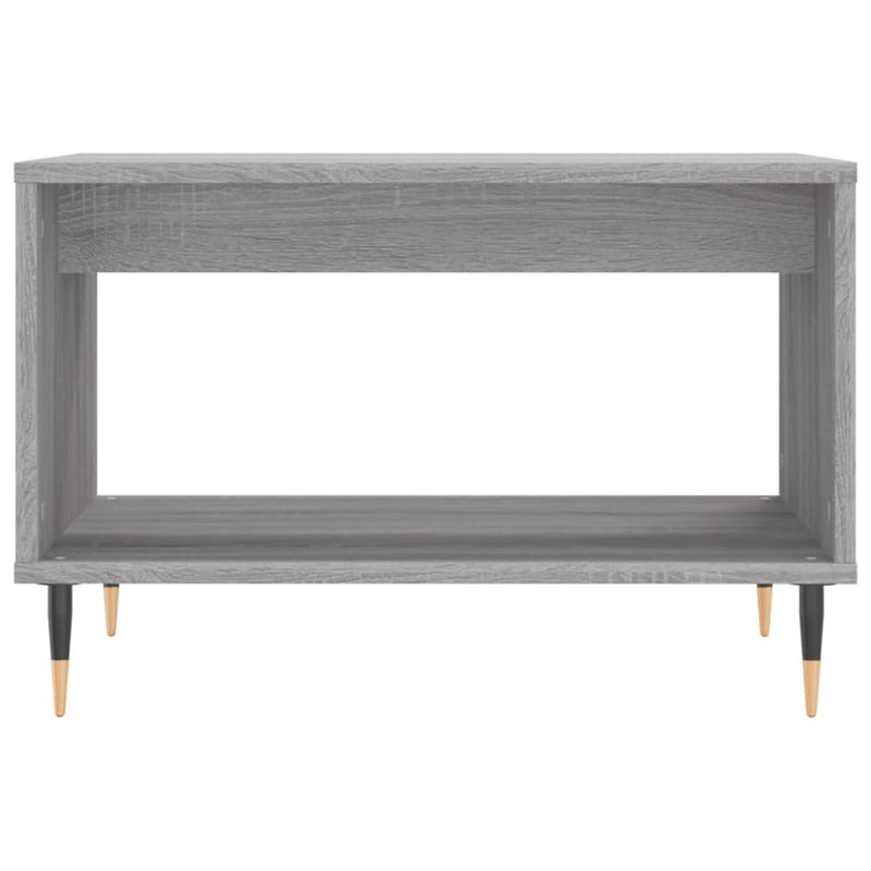 vidaXL szürke sonoma színű szerelt fa dohányzóasztal 60x50x40 cm